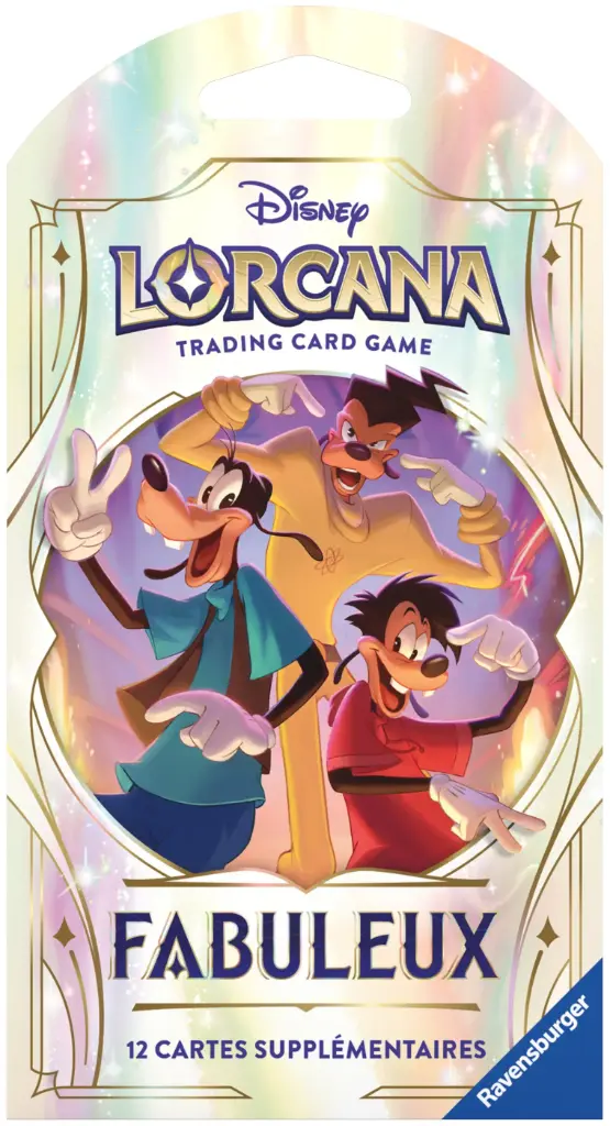Disney Lorcana JCC - Fabuleux - Booster sous blister (1x blister cartonné aléatoire) - FR