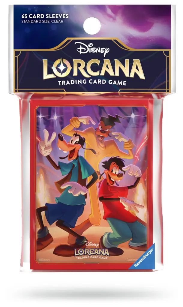 Disney Lorcana JCC - Pack de 65 Protèges-cartes La Bande à Dingo - EFIGS