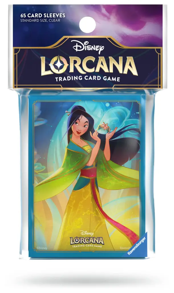 Disney Lorcana JCC - Pack de 65 Protèges-cartes Mulan - EFIGS