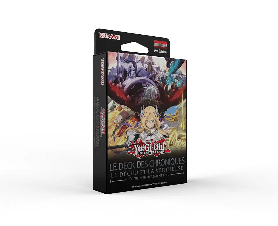 Yu-Gi-Oh! - Deck de Structure LE DECK DES CHRONIQUES : Le Déchu et la Vertueuse - Édition entièrement Foil - FR - Précommande 23/10/25