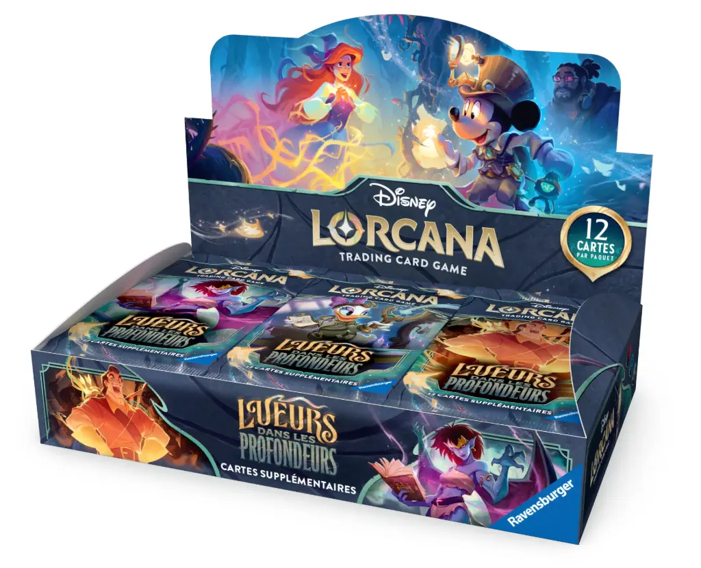 Disney Lorcana JCC : Lueurs dans les Profondeurs - Display de Boosters (24 Boosters) - FR - Précommande 21/11/25