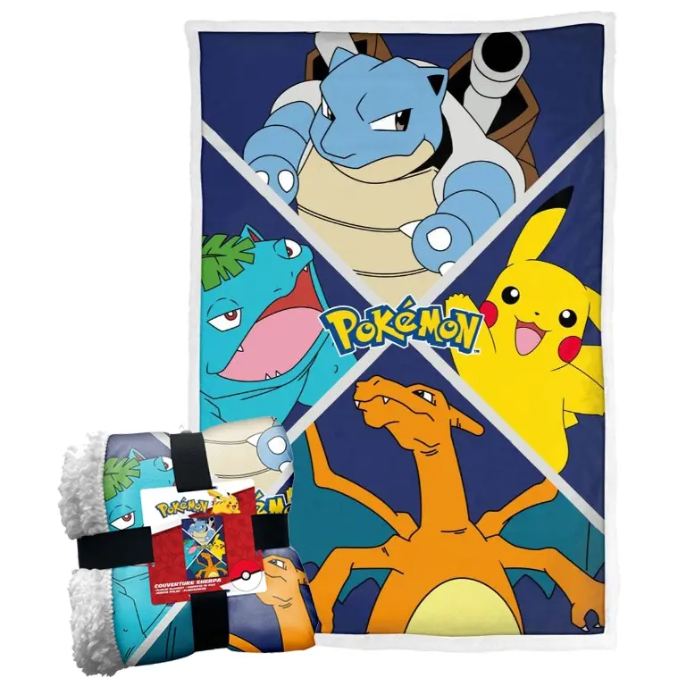 Pokemon Mode - PLAID STARTERS EVOLUTION (150 x100 cm)