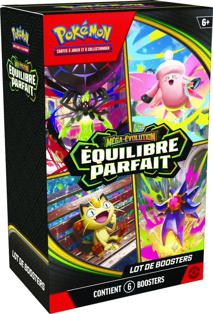 Pokémon JCC  Lot de 6 boosters Méga-Évolution - ME03 Équilibre Parfait - FR - Précommande 27/03/2026