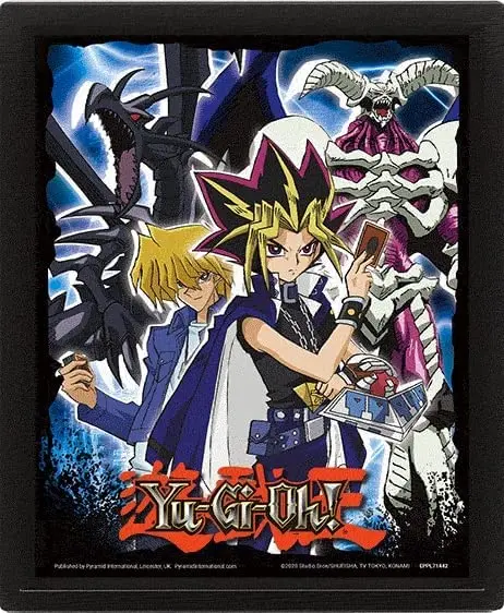 Yu-Gi-Oh! - Affiche lenticulaire 3D Dragon Crâne Noir 28,7 x 23,5cm