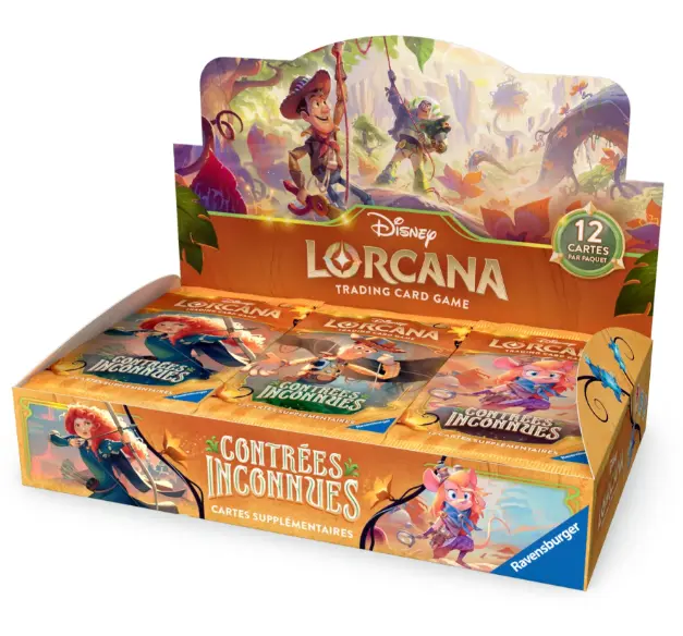 Disney Lorcana JCC : Contrées Inconnues - Display de Boosters (24 Boosters) - FR 