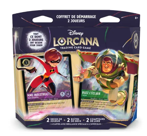 Disney Lorcana JCC : Contrées Inconnues - Coffret de démarrage 2 joueurs - FR