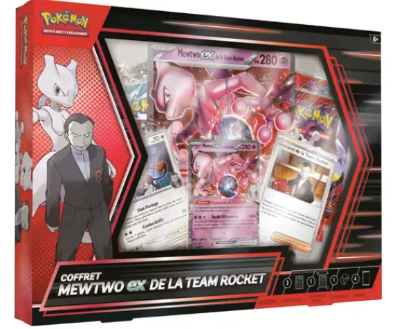 Pokémon JCC : Coffret Mewtwo-ex de la Team Rocket - Précommande 13/06/25