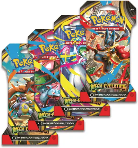 Pokémon - Méga-Évolution - Pack de Booster sous Blister ME01 (1 Booster aléatoire) - FR