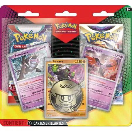 Pokemon Blister de - 2 boosters Pack 2 boosters + 3 Cartes Promos - MARS 2025 (Français)