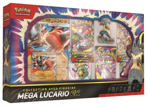 Pokémon JCC : Collection avec figurine Méga-Lucario-ex - FR