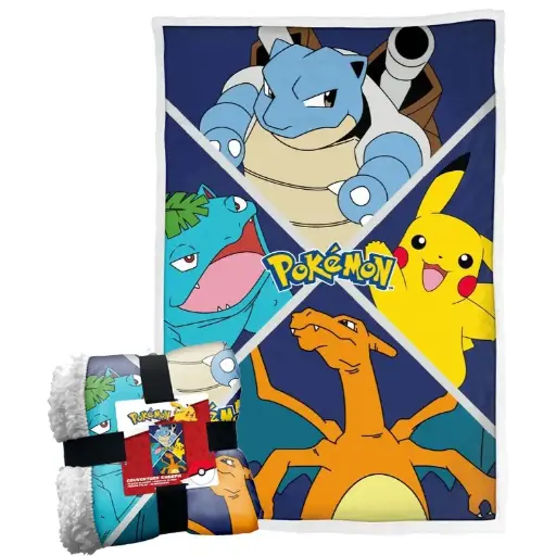 Pokemon Mode - PLAID STARTERS EVOLUTION (150 x100 cm)