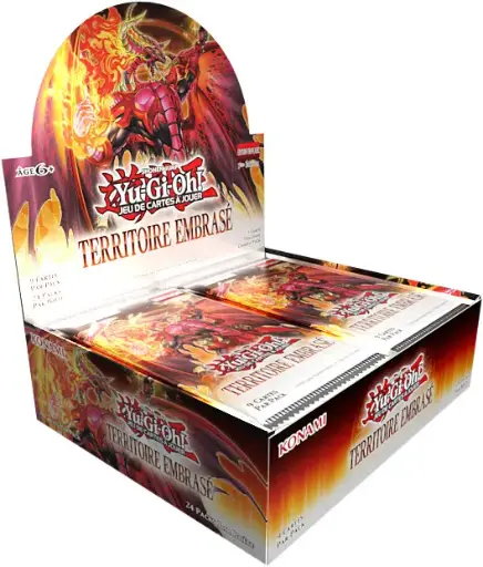 Yu-Gi-Oh! JCC - Display de Pack de Booster Territoire Embrasé (24 Boosters) - FR 