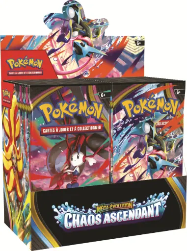 Pokémon JCC : Display de Pack de Boosters Méga-Évolution ME04 Chaos Ascendant (Display x36) - FR - Précommande 22/05/2026