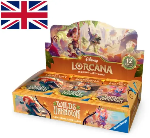 Disney Lorcana JCC : Contrées Inconnues - Display de Boosters (24 Boosters) - EN - Précommande 15/05/26