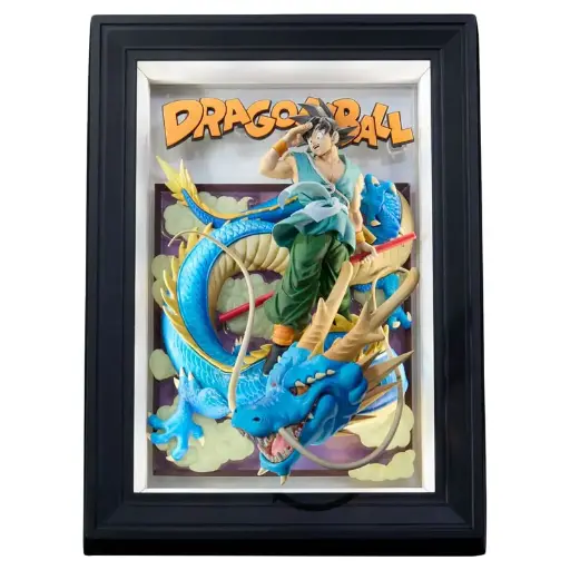 Dragon Ball Tamashii Art Son Goku Shenron Cadre 3D 27,5cm